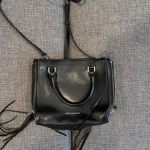 Rebecca Minkoff black leather shoulder bag purse
